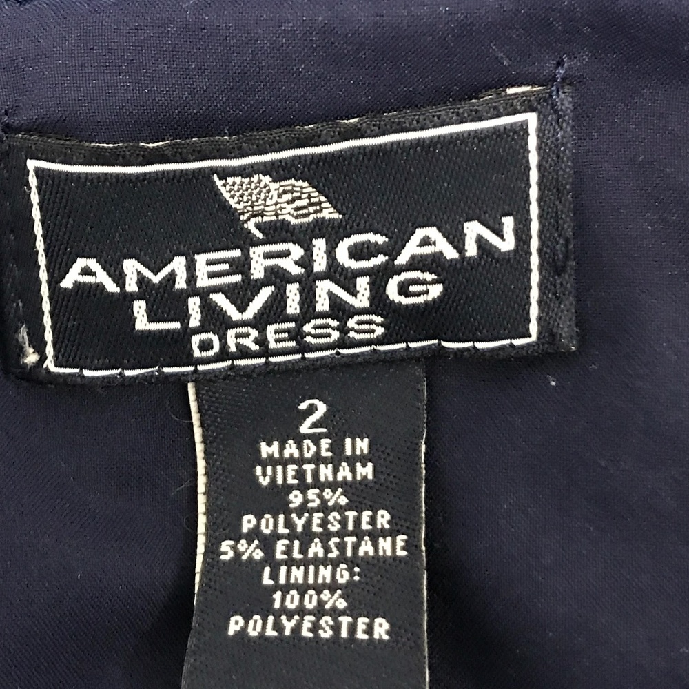 Blue Dress American Living $17 Excellent Condition - Picture 3 of 3